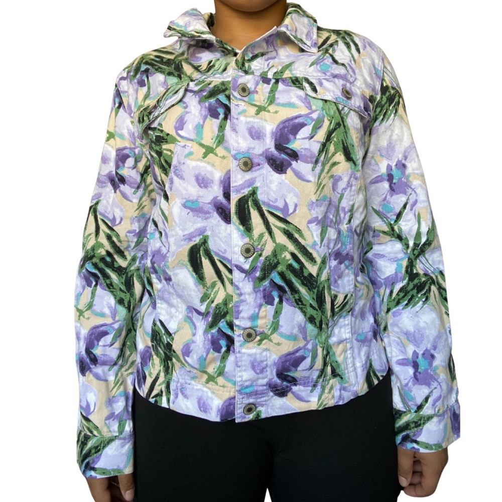 Patterned denim jacket 🧥